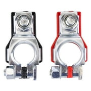 Eforcase Car Battery Clip-Iron Connectors Positive Negative Release Disconnect Cery Terar Battminal Clamp