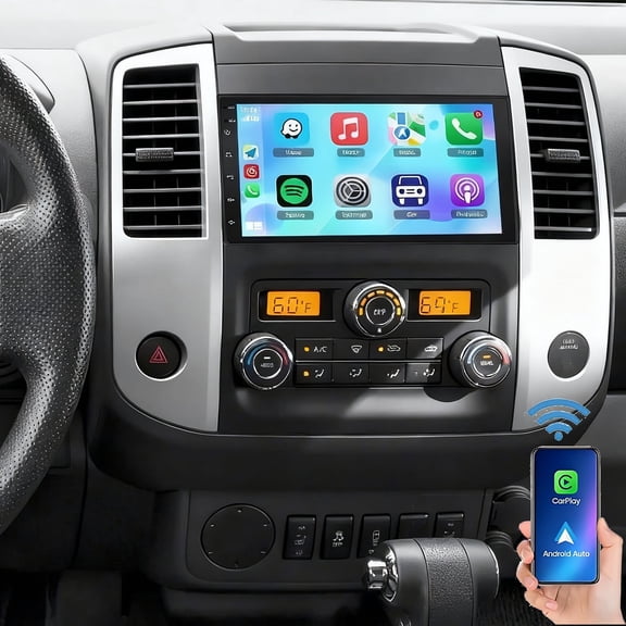 Eforcase Car Radio for Nissan Frontier 2010-2021 Wireless Carplay Android Auto, 7 Inch Touch Screen Stereo WiFi GPS Bluetooth FM RDS EQ DSP SWC Mic Backup Camera