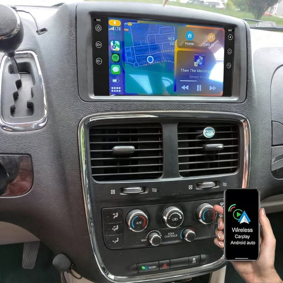 Eforcase Car Radio Stereo for Dodge Grand Caravan 2008-2020, 7" Android 13 Touch Screen with Wireless CarPlay & Android Auto Head Unit GPS Navigation Bluetooth WiFi SWC FM Backup Camea