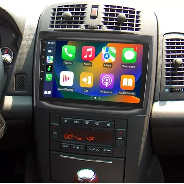 Eforcase Car Radio for Cadillac CTS 2003-2007 with Wirless Carplay Android Auto, 4+64GB GPS Navigation Multimedia Player with Backup Camera