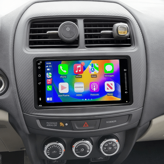 Eforcase Car Stereo for Mitsubishi Lancer, Triton, Outlander, Pajero with Carplay Android Auto, 7 inch IPS Touchscreen Car Radio with GPS Bluetooth Mirror Link WiFi FM RDS Backup Camera SWC,2+32GB