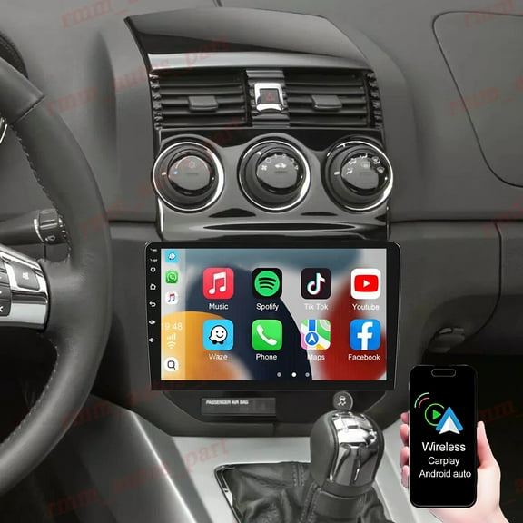 Eforcase Car Stereo for Saturn Sky 2007-2010, Android GPS Navigation Head Unit Radio with CarPlay Android Auto Multimedia Video Player with Backup Camera