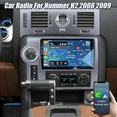 thumbnail image 1 of Eforcase Radio Stereo for Hummer H2 2008-2009 with Wireless CarPlay Android Auto, 9 inch Touch Screen Car Radio with GPS Navigation/SWC/FM/AM/SWC Backup Camera, 1 of 10