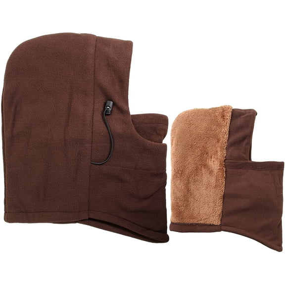 Eforstore 6 in 1 Thermal Fleece Balaclava Hat Hood Police Swat Ski Bike Wind Stopper Mask