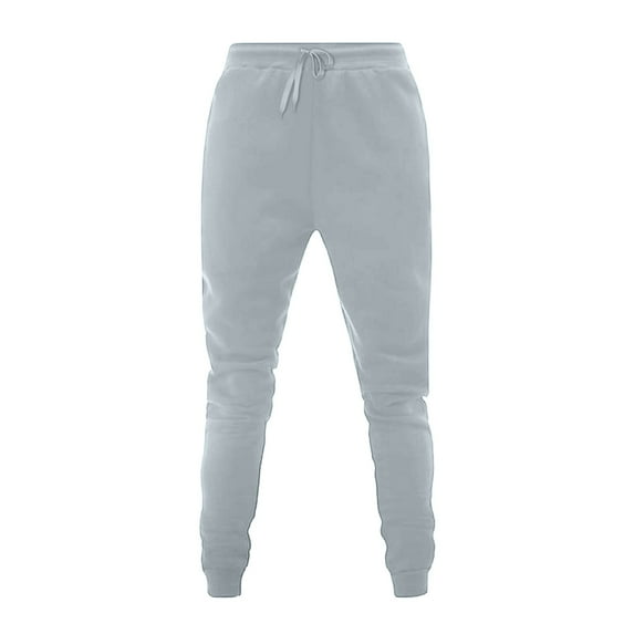 Efsteb Baggy Sweatpants for Women Winter Warm Fleece Sweatpants Solid Color Casual Pants Comfy Sports Pants Trousers (Gray,L)