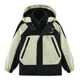 thumbnail image 1 of Efsteb Boys Winter Coat Boys' 3-in-1 Jacket with Fleece Inner Tank Fall Fashion Long Sleeve Hooded Kids Warm Jackets (Black,9 Years), 1 of 5