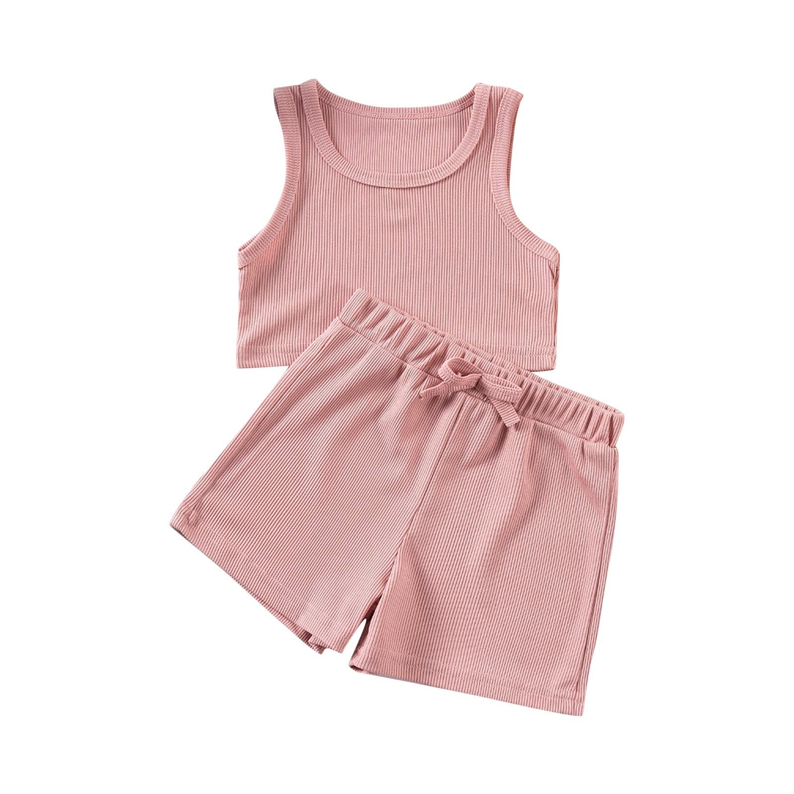 2 Piece Girls Bow Top & Shorts main image 1