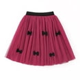 thumbnail image 1 of Efsteb Girls Layer Pleated Skirt Elastic Waist Tutu Dress Kids School Uniform Skorts (Red,9 Years), 1 of 7