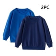 thumbnail image 1 of Efsteb Girls Sweatshirts Boys Shirts Soft Solid Color Casual Comfy Cotton Sweatshirt Long Sleeve Crew Neck Pullover for Parties（Navy，6 Years）, 1 of 6