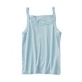thumbnail image 1 of Efsteb Girls Tops Clearance Child Kids Toddler Boys Girl Tank Tops Summer Casual Sleeveless Tops Solid Color Breathable Stretch Bottoming Camisole Top (Blue,4-5 Years), 1 of 3