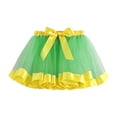 thumbnail image 1 of Efsteb Girls Tutu Skirt Toddler Kids Layered Elastic Princess Dress Birthday Photography Outfit (Green,3 Years), 1 of 3