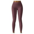 thumbnail image 1 of Efsteb High Waist Leggings for Women Solid Color Fitness Running Gym Sports Yoga Pants Tight Stretch Leggings Trousers Red L, 1 of 7