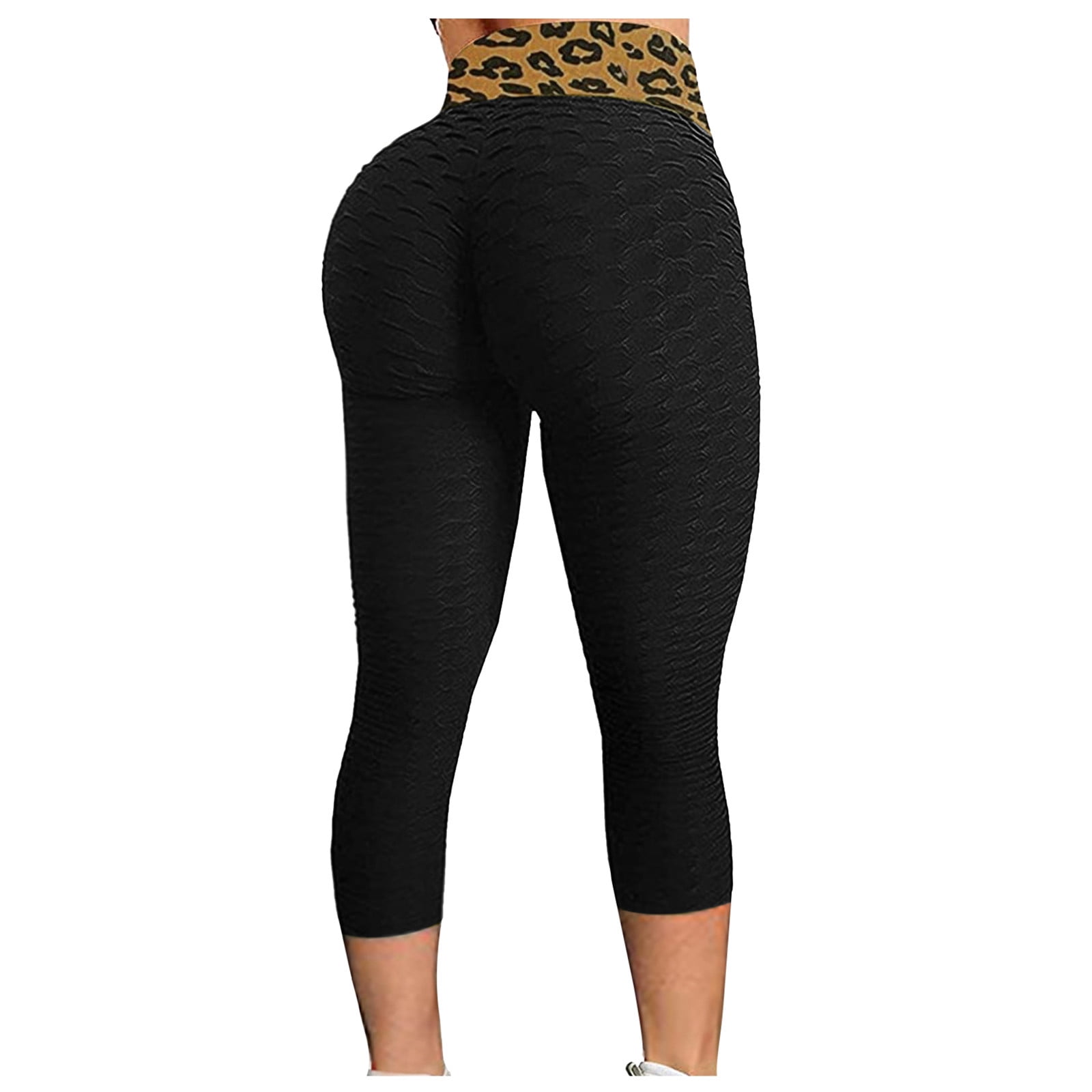 Efsteb High Waist Yoga Pants with Pockets Women Fitness Booty Lift Pant  Tummy Control Leggings Athletic Leggings Fashion Print Yoga Pants Plus Size  Casual Sport Pants Gray M 