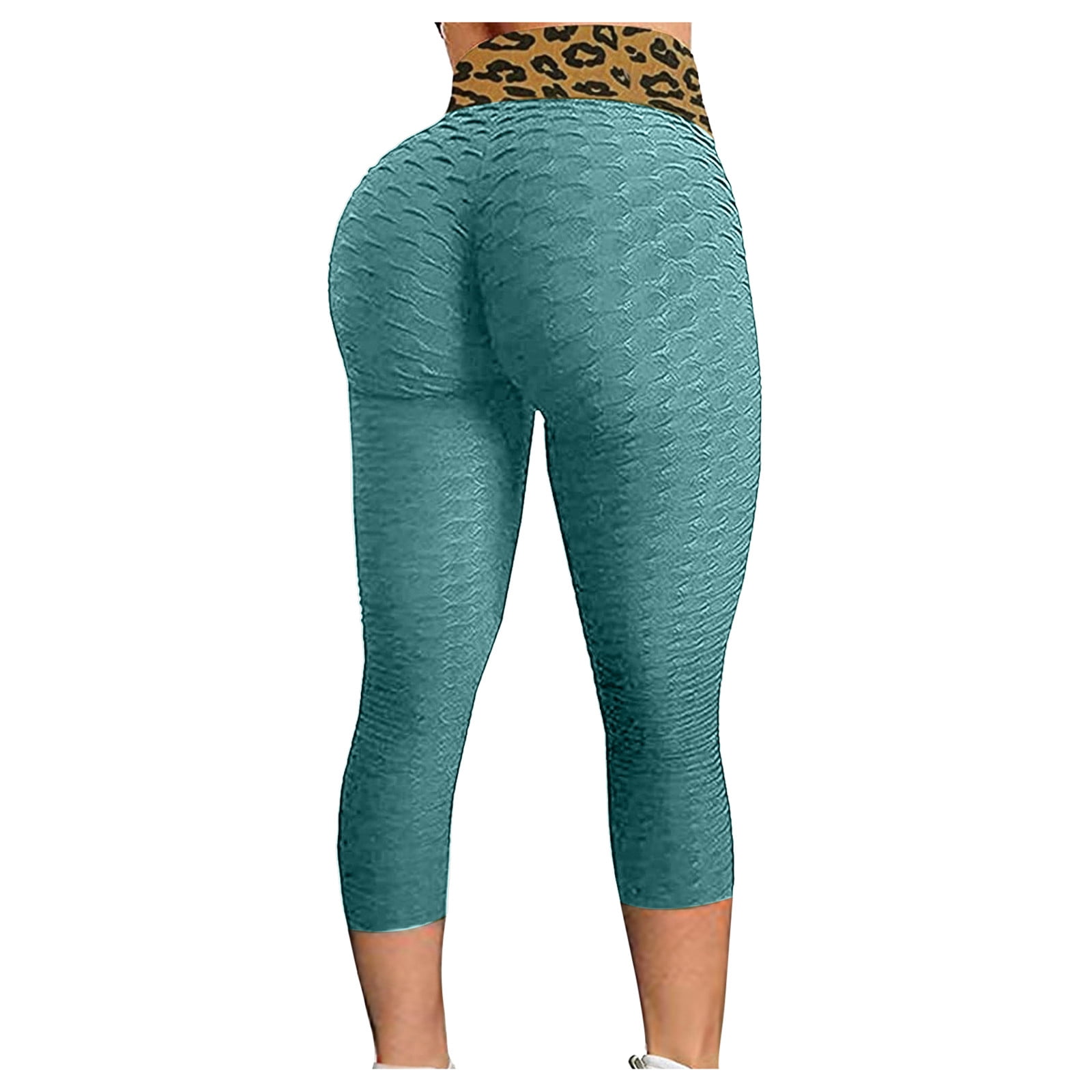 Efsteb High Waist Yoga Pants with Pockets Women Fitness Booty Lift Pant  Tummy Control Leggings Athletic Leggings Fashion Print Yoga Pants Plus Size  Casual Sport Pants Green S 