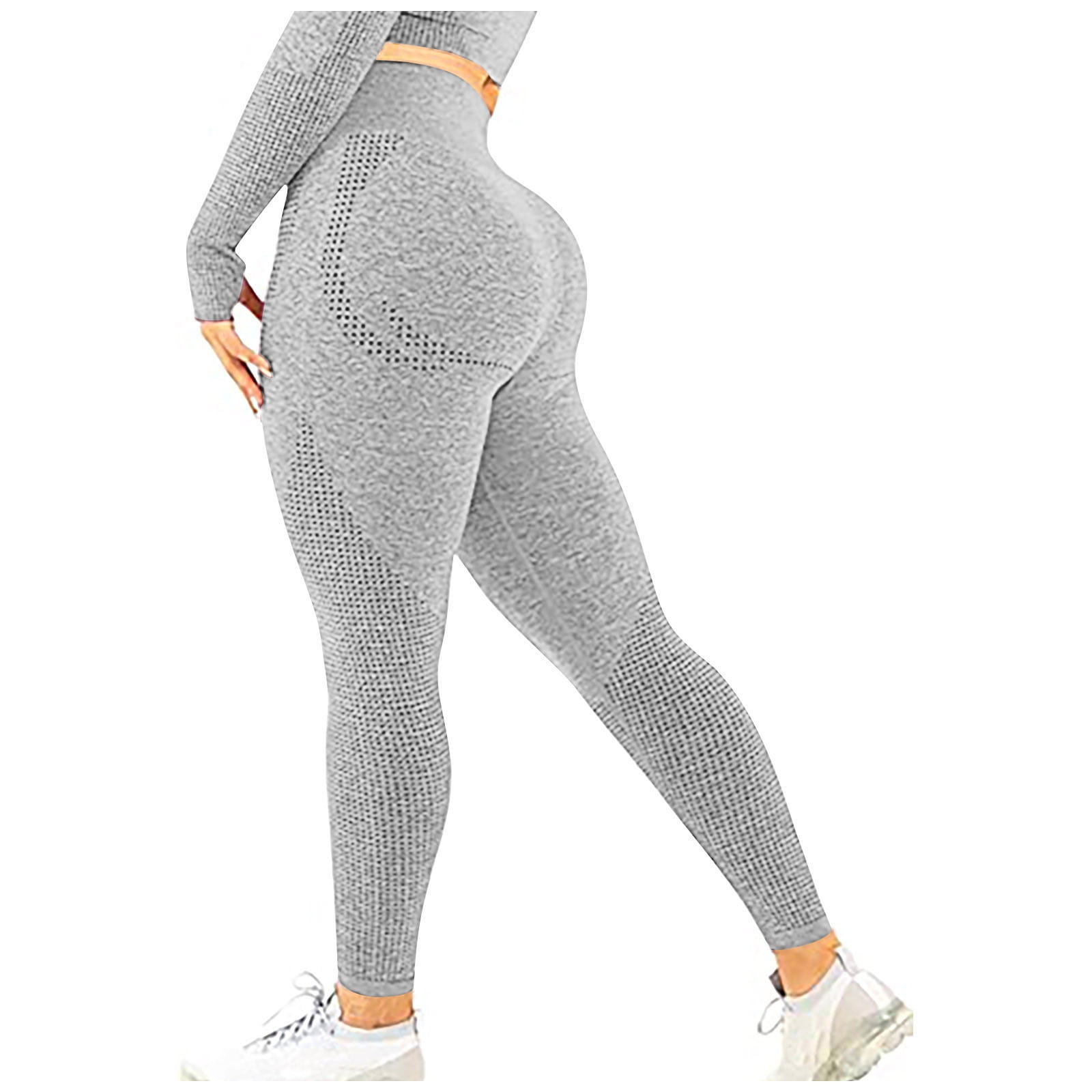Efsteb High Waist Yoga Pants with Pockets Women Fitness Tummy Control  Leggings Leggings Booty Lift Pant Athletic Pure Color Hip-lifting Sports  Running