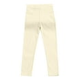 thumbnail image 1 of Efsteb Kids Toddler Girls Pants Leggings Solid Color Casual Tight Pants Fashion Slim Leggings (Beige,7-8 Years), 1 of 4
