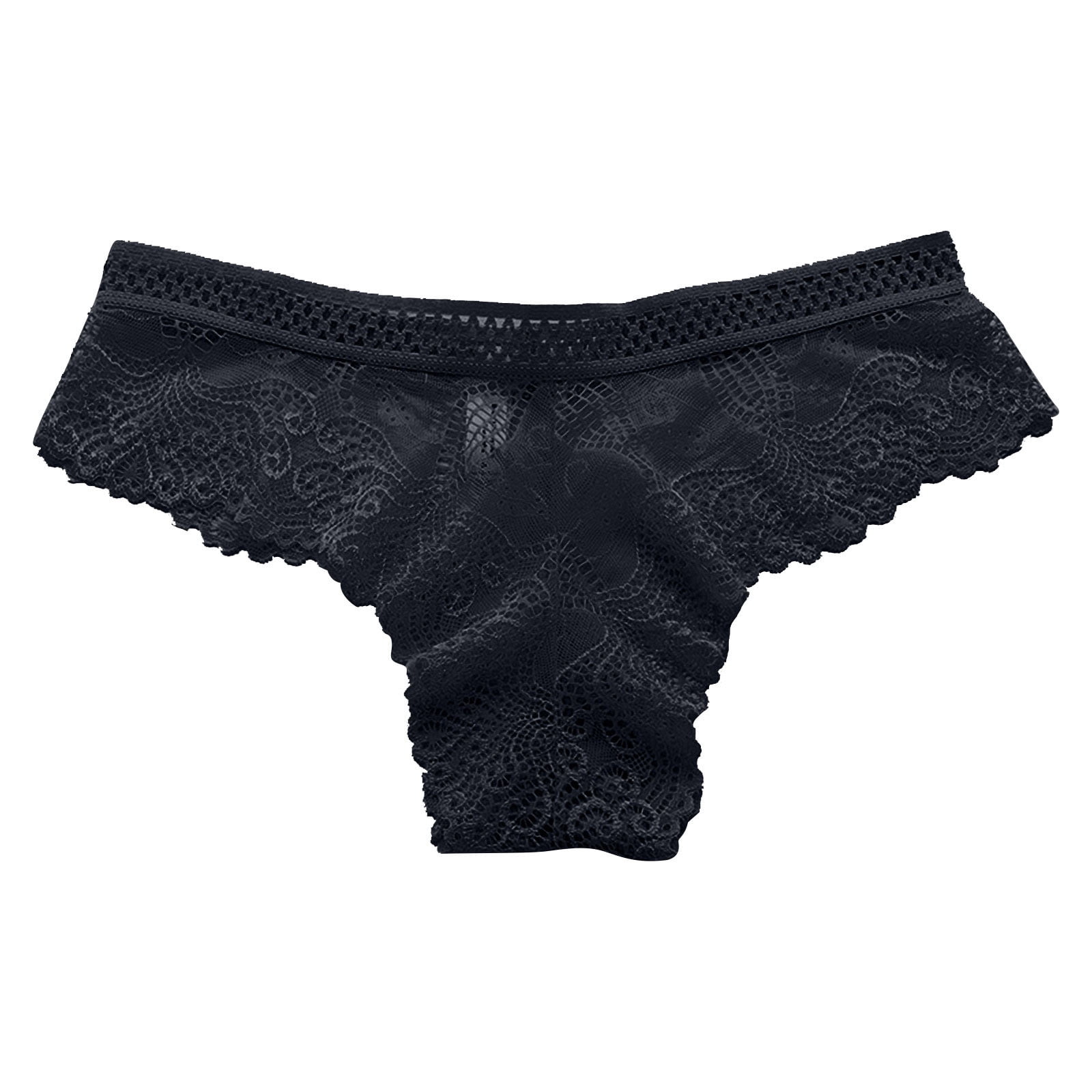 Efsteb Lace Thongs for Women Low Waist Briefs Lingerie Breathable