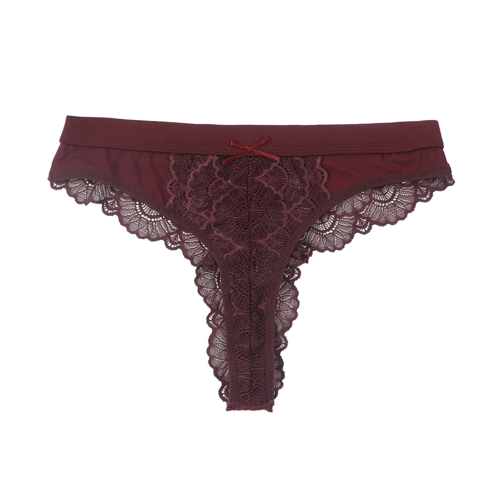 Efsteb Lace Thongs for Women Lingerie Transparent Ladies Lace