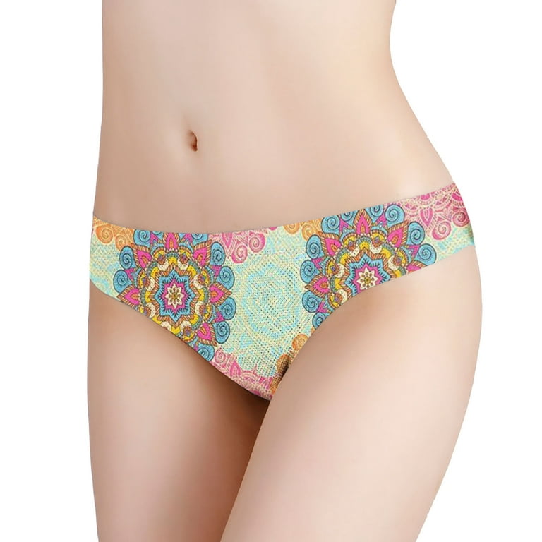 Efsteb Panties for Women Fashiaon Breathable Comfortable Briefs Print Briefs  Lingerie Knickers Panties Underwear Green 