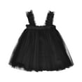thumbnail image 1 of Efsteb Summer Infant Toddler Girls Dresses Casual Sleeveless Layered Butterfly Tulle Dresses Cute Fashion Princess Dress Black 12-24 Months, 1 of 4
