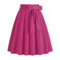 thumbnail image 1 of Efsteb Summer Skirts for Women 2025 High Waist Long Skirt Comfy Spring Fall Solid Color Casual Fashion Skirts (Hot Pink,M), 1 of 6