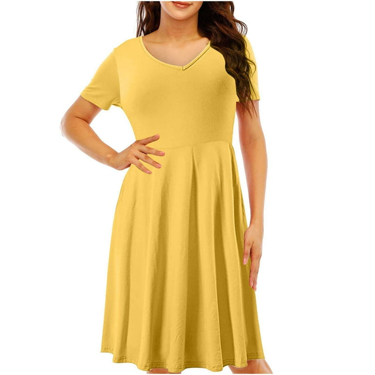 Solid color sundresses sales
