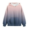 thumbnail image 1 of Efsteb Sweatshirts for Girls Comfy Casual Cute Tops Solid Color Loose Fashion Long Sleeve Tops Hooded Sweatshirt with Pocket Pullover (Gray,7 Years), 1 of 5