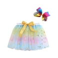 thumbnail image 1 of Efsteb Toddler Girls Layered Tutu Skirt Birthday Party Tulle Skirt Princess Sequin Dance Dress for 3-8 Years (Blue,5 Years), 1 of 5