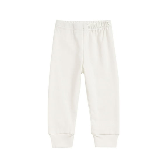 Efsteb Toddler Kids Girls Casual Pants Fashion Cute Sweet Elasticity Pants Trousers Leggings (White,3 Years)