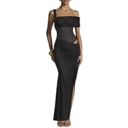 plastic fitted dress Satin Midi Bridesmaid Dress Moonshine – Grace Loves Lace US main image 0