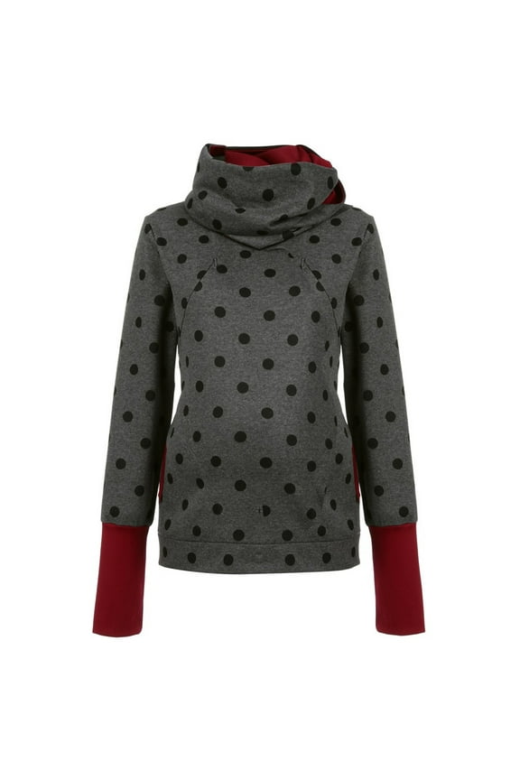 Women's Nursing Tops Maternity Clothes Fall Long Sleeve Breastfeeding Sweatershirt Casual Pregnancy Pullover (Black,L)
