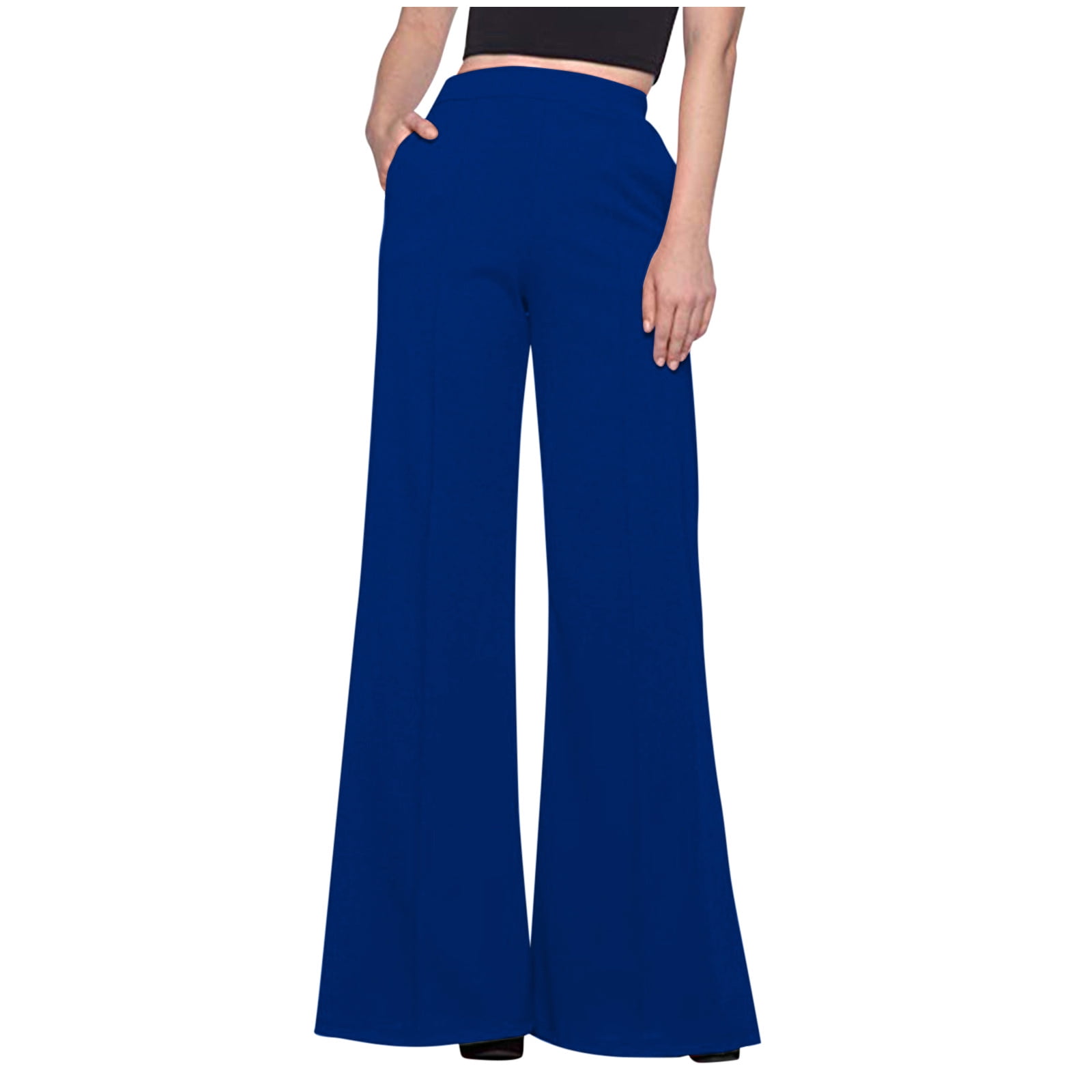 royal blue dress pants for women Royal Blue Women Suits 2 Pcs Wide Leg Office Lady Party Prom Outfits For Wedding