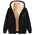 thumbnail image 1 of Efsteb Womens Fleece Jacket Long Hoodies Tunic Winter Warm Fleece Lined Zip Up Sweatshirt Jacket Coat for Casual Daily Wear Black L, 1 of 4