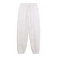 thumbnail image 1 of Efsteb Womens Jogger Pants Elastic Waisted Drawstring Sweatpants Casual Loose Gym Sweat Pants with Pockets (White,M), 1 of 2