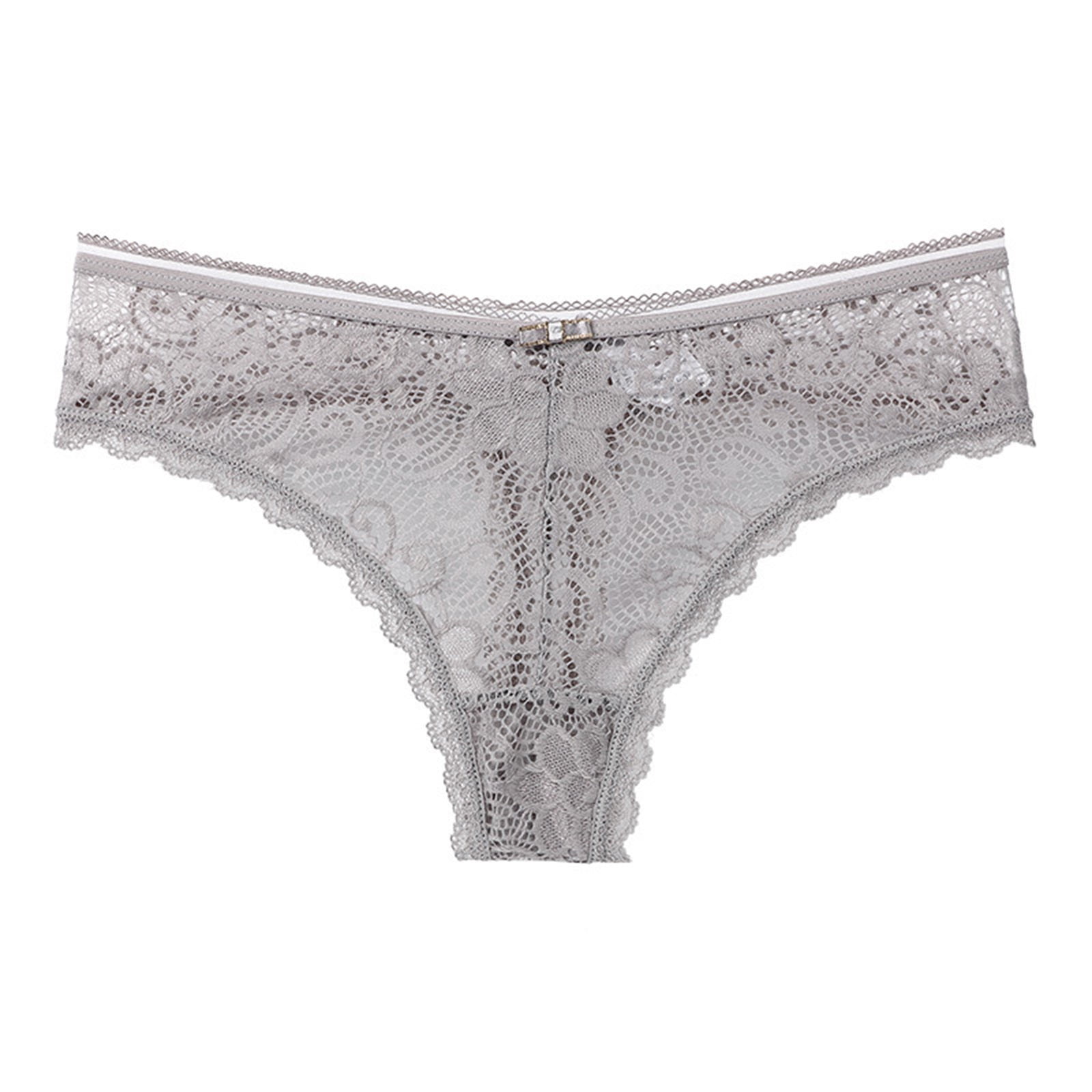 Efsteb Womens Lace Underwear Low Waist Briefs Lingerie