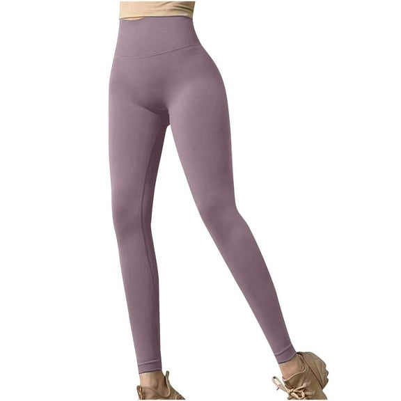 Efsteb Womens Leggings Yoga Pants High Waisted Hip Lifting Fitness Pants Leggings For Women Elasticity Tight Sports Pants Peach Yoga Pants Red S