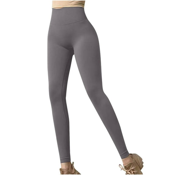 Efsteb Womens Leggings Yoga Pants High Waisted Hip Lifting Fitness Pants Leggings For Women Elasticity Tight Sports Pants Peach Yoga Pants Dark Gray M