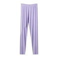 thumbnail image 1 of Efsteb Womens Pants Elastic Waist Baggy Pants Sweatpants Solid Color Casual Loose Comfortable Pants for Women Trousers Pants for Women Wide leg Pants Trousers Purple XXXL, 1 of 7