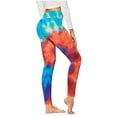 thumbnail image 1 of Efsteb Womens Pants Fashion Yoga Pants Fitness Pants Comfy Yoga Pants High Waist Running Gym Casual Ladies Sports Pants (Orange,L), 1 of 5