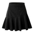 thumbnail image 1 of Efsteb Womens Skirts High Waisted Short Skirt Summer Comfy Casual Fashion Solid Color Skirts (Black,M), 1 of 7