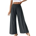 thumbnail image 1 of Efsteb Womens Sweatpants High Waist Baggy Pants Loose Wide leg Pants Trousers Pants for Women Solid Color Sweatpants Casual Comfortable Pants for Women Trousers Dark Gray XXL, 1 of 7