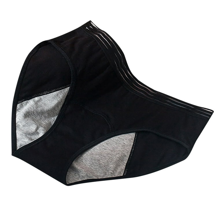 Efsteb Womens Underwear Seamless Underwear Breathable Comfortable Briefs  Solid Color Briefs Lingerie Knickers Panties Black