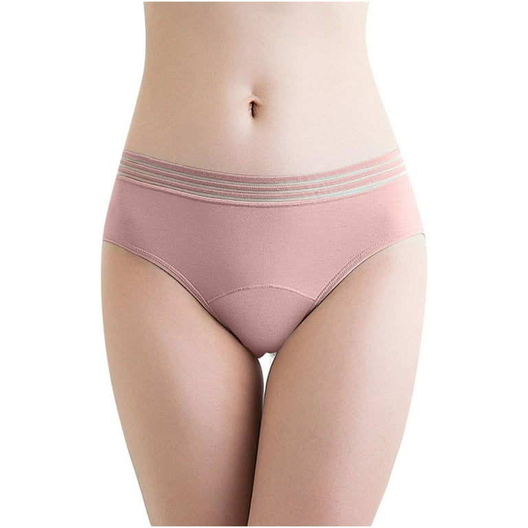 Efsteb Womens Underwear Seamless Underwear Breathable Comfortable Briefs  Solid Color Briefs Lingerie Knickers Panties Pink