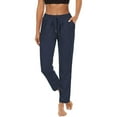 thumbnail image 1 of Efsteb Womens Yoga Pants Sports Pants for Women Autumn Winter Yoga Sports Loose Casual Long Pants Trousers with Pocket Navy M, 1 of 6