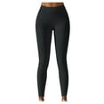 thumbnail image 1 of Efsteb Workout Leggings for Women High Waist Tight Running Yoga Pants Solid Color Stretch Gym Sports Fitness Leggings Pants Black S, 1 of 6