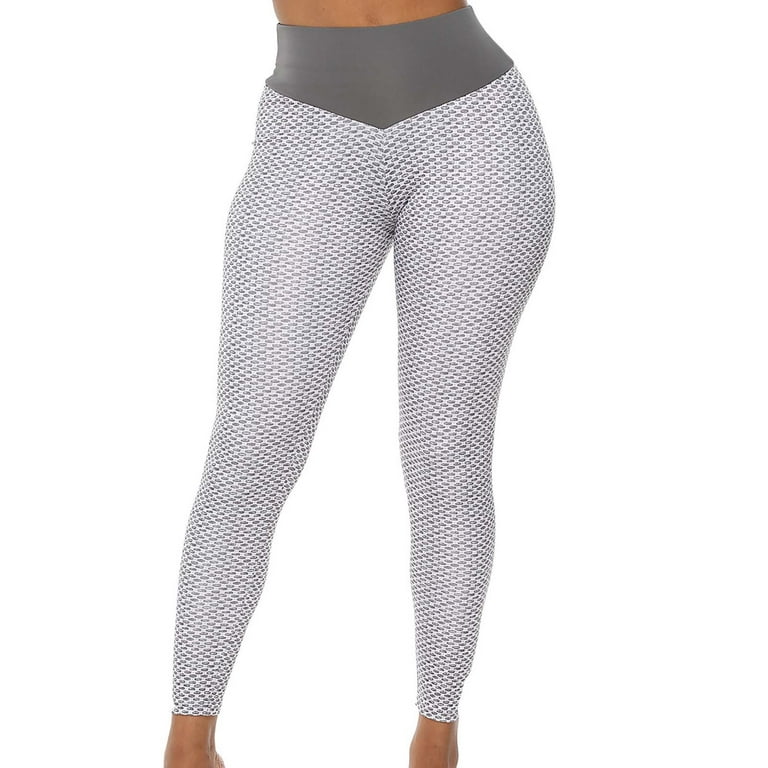Efsteb Yoga Pants Women with Pocket Fitness Athletic Booty Lift