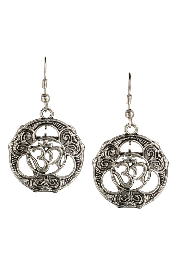 Boho Vintage Antique Ethnic Gypsy Tribal Indian Oxidized Silver Dangle Earrings Jewelry (Style 4)