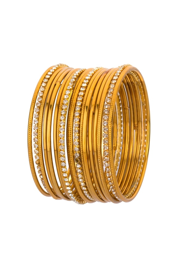 Boho Vintage Antique Gypsy Tribal Indian CZ Crystal Oxidized Bracelets Bangle Set Jewelry