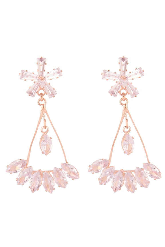 Chandelier Earrings Crystal Cubic Zirconia Earrings CZ Austrian Rhinestone Dangle Earrings Wedding Jewelry for Women