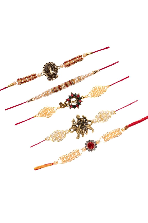 Combo of 5 Thread Dora Rakhi Set for Brother Bhaiya Bhabhi